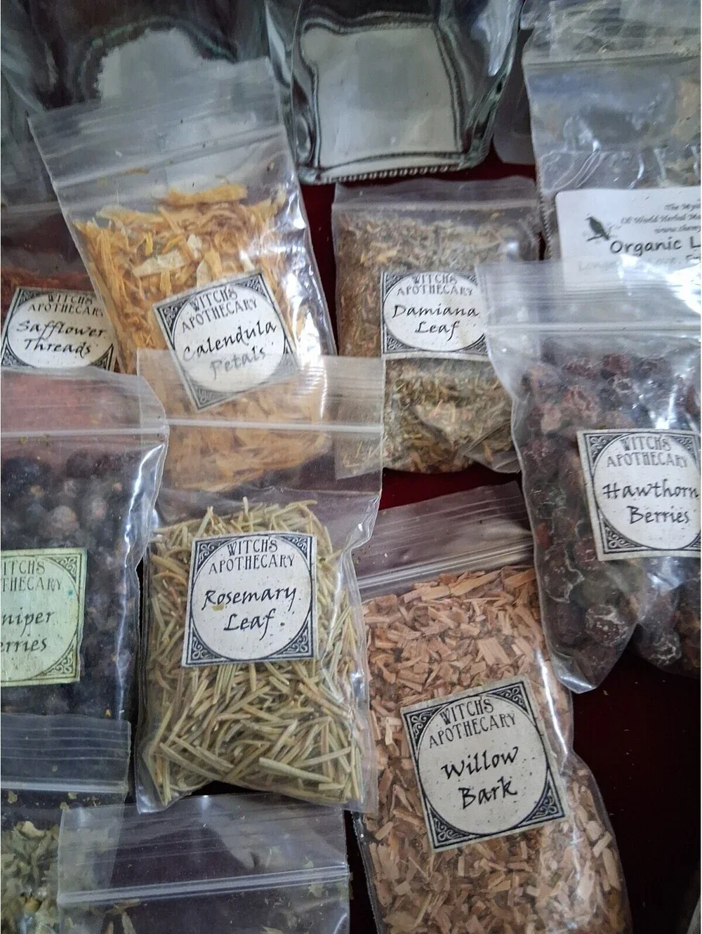 Herbs, Flowers, Roots, Bark Bottles Wax Witchcraft/Wicca/Ritual/Spells/Rare